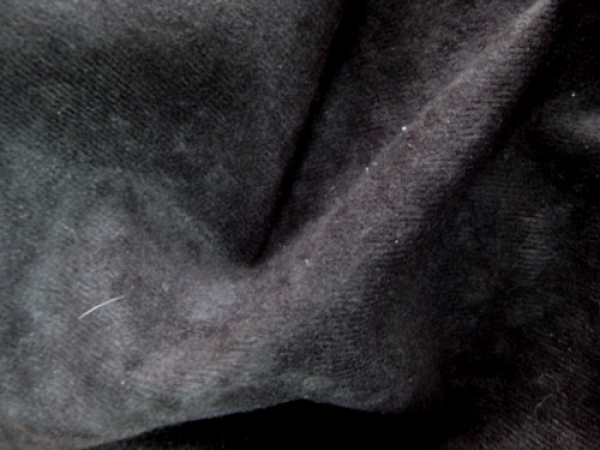 Waschleder schwarz Meterware